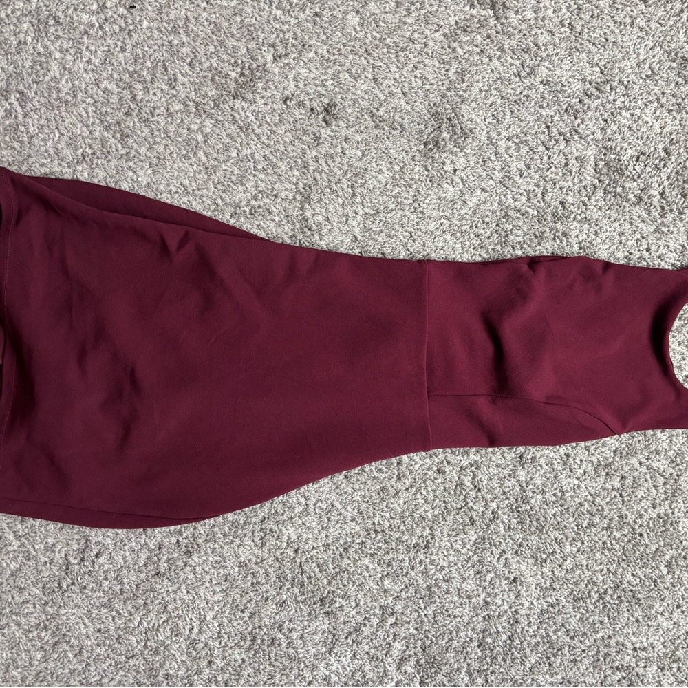 Lulus Burgundy Cross Back Sleeveless Dress - size Medium